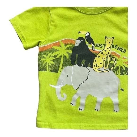 GARANIMALS basic casual play graphic design mustard T-shirt round neck Boy 3T - Picture 4 of 8